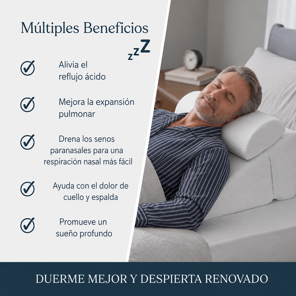 Relieva™ - Almohada Cervical Antirronquidos