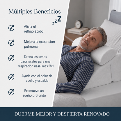 Relieva™ - Almohada Cervical Antirronquidos