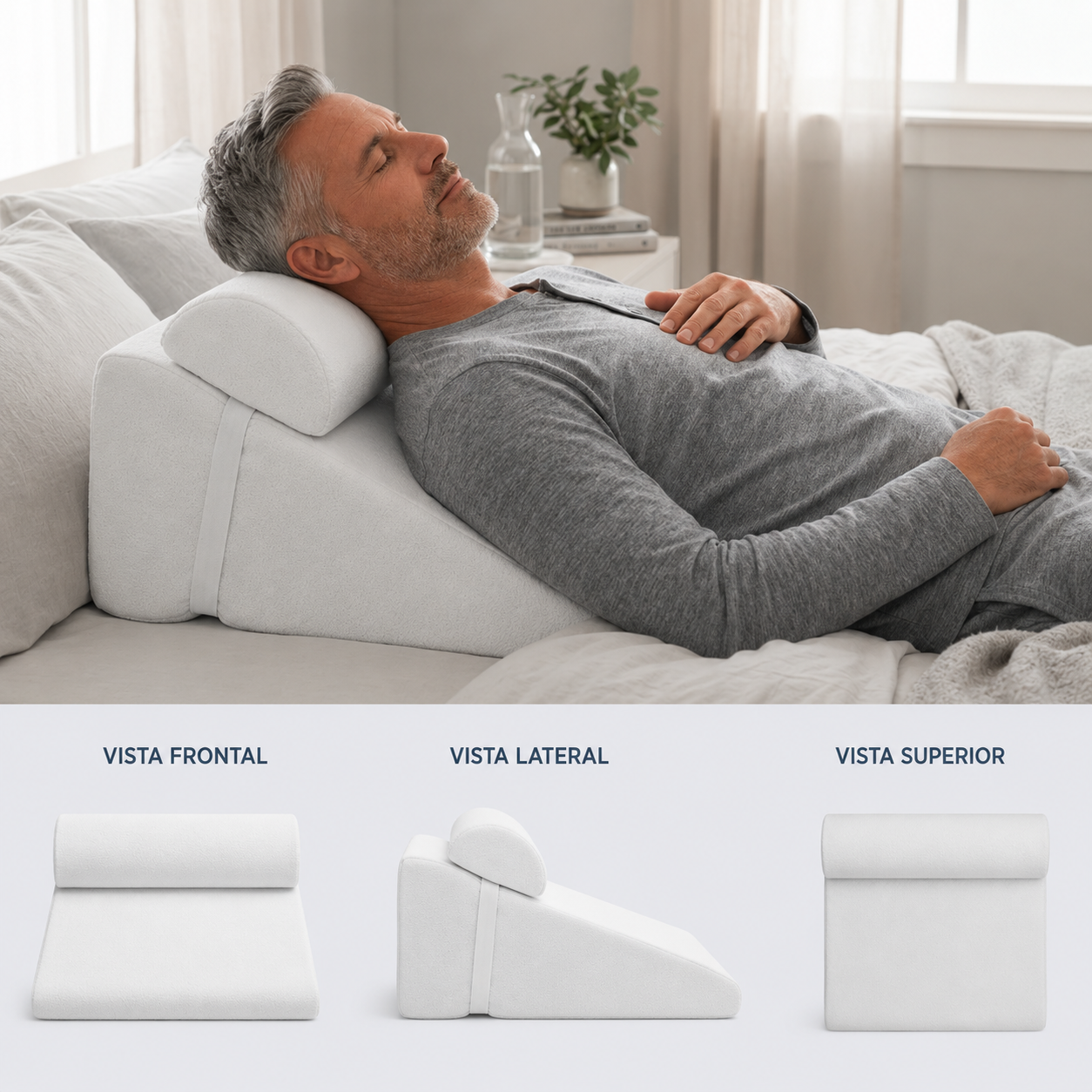 Relieva™ - Almohada Cervical Antirronquidos