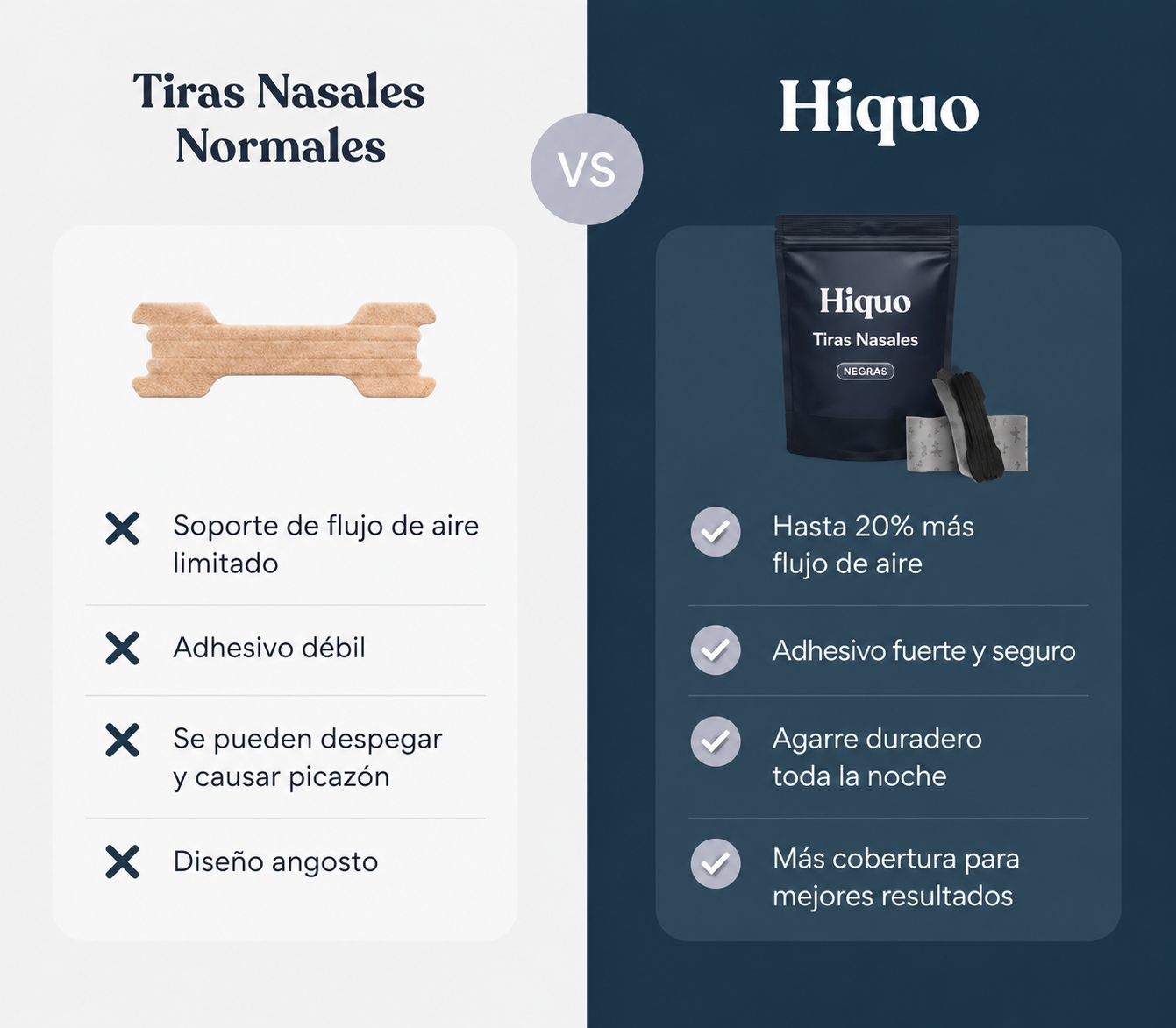Tiras nasales Antironquidos de máxima potencia