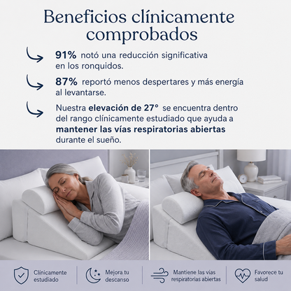 Relieva™ - Almohada Cervical Antirronquidos