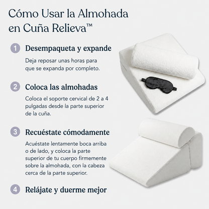 Relieva™ - Almohada Cervical Antirronquidos