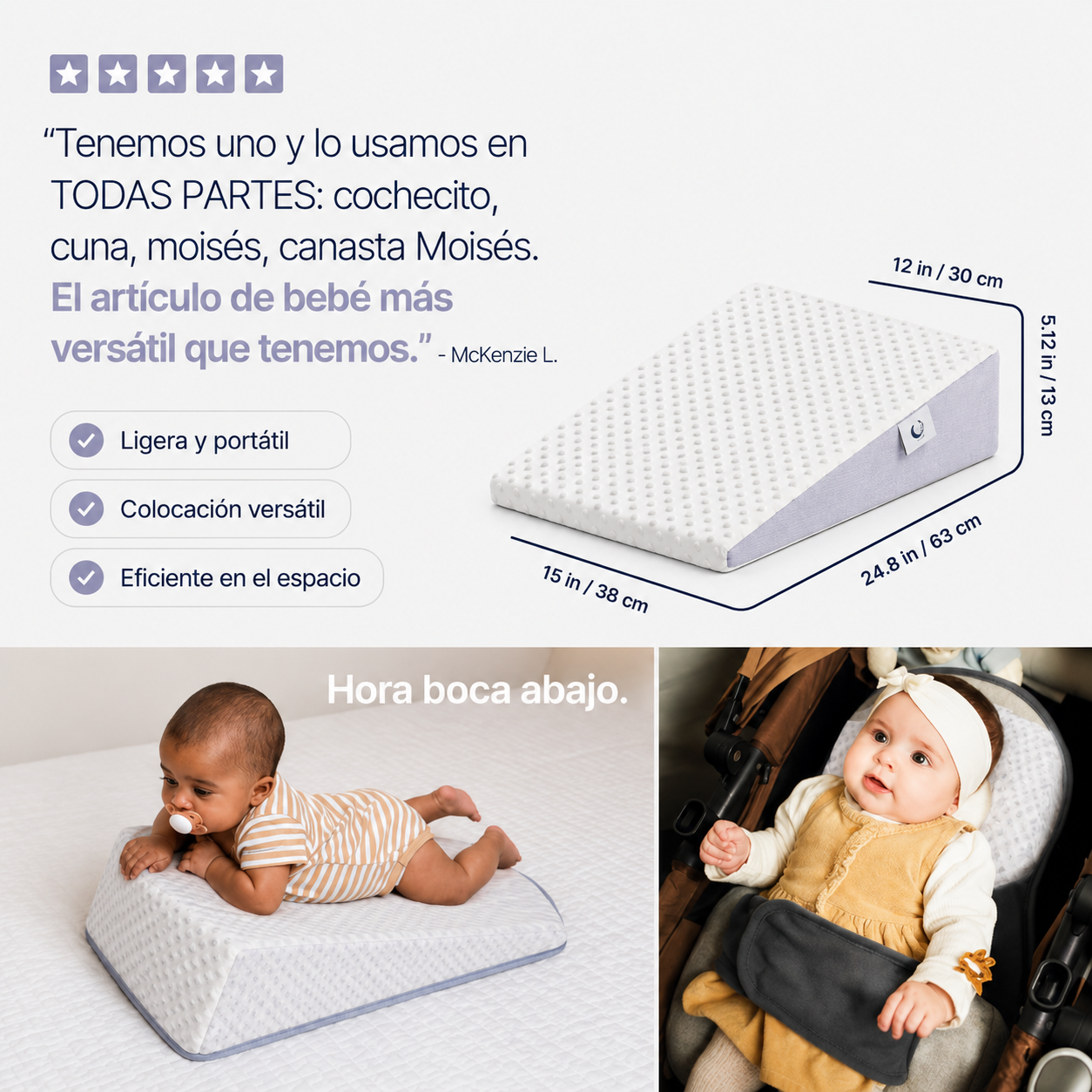 Relieva™ - Almohada Antireflujos para niños