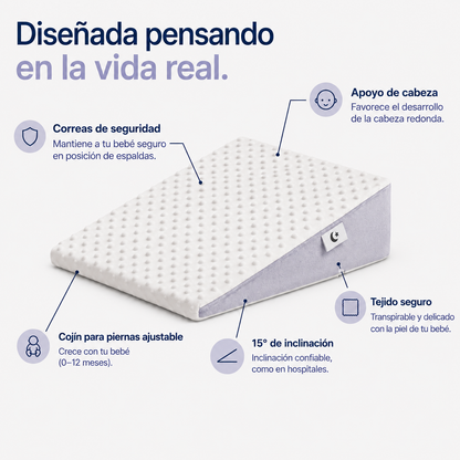 Relieva™ - Almohada Antireflujos para niños
