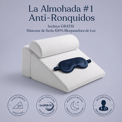 Relieva™ - Almohada Cervical Antirronquidos