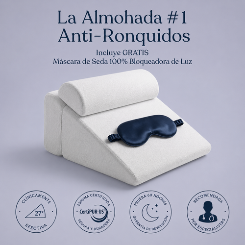 Relieva™ - Almohada Cervical Antirronquidos