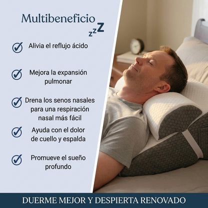 Almohada Relieva™ + Antifaz de seda