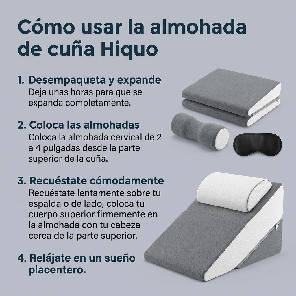 Almohada Relieva™ + Antifaz de seda