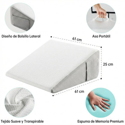 Almohada Relieva™ + Antifaz de seda