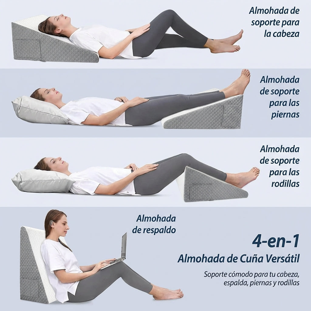 Almohada Relieva™ + Antifaz de seda