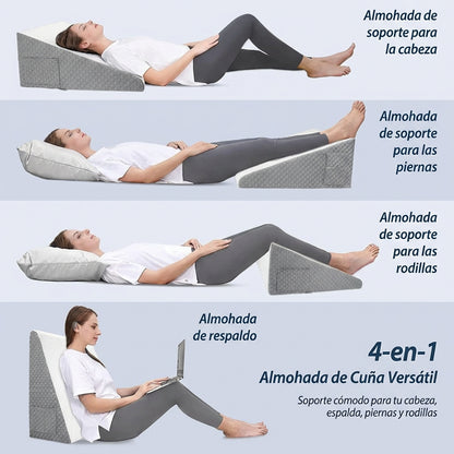 Almohada Relieva™ + Antifaz de seda