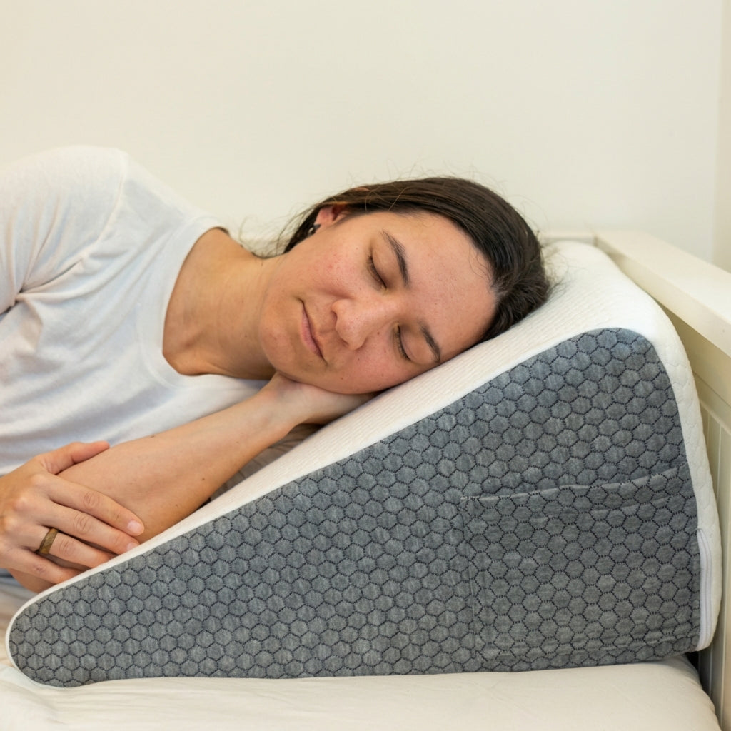 Almohada Relieva™ + Antifaz de seda