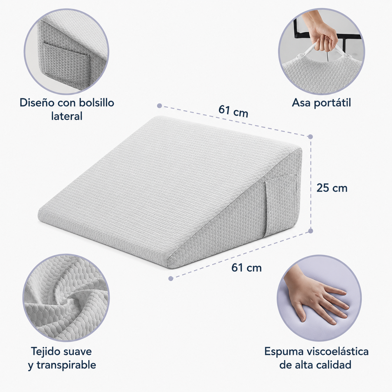 Relieva™ - Almohada Cervical Antirronquidos
